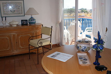 Salon avec sortie à la Terrasse, Appartement Torremar à Benicarló