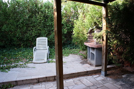 terrasse arrière avec barbecue - villa à peñiscola