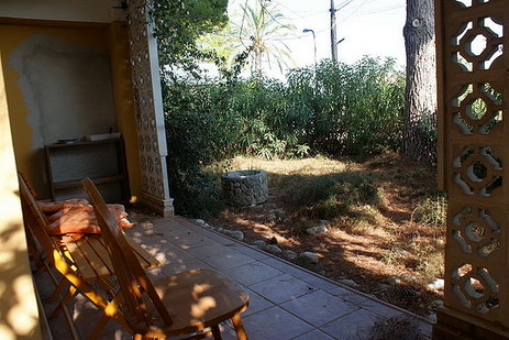 terrasse avant et jardin- villa à peñiscola