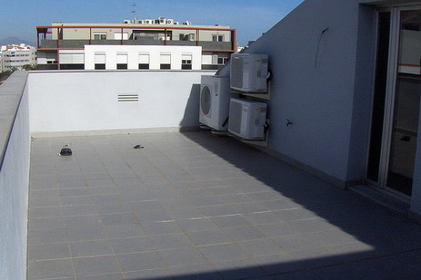Terrasse de l´appartement en terrasse, Immeuble Europa à Benicarlo