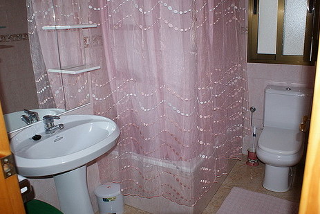 Salle de bains avec baignoire, Appartement Papa Luna, Benicarló